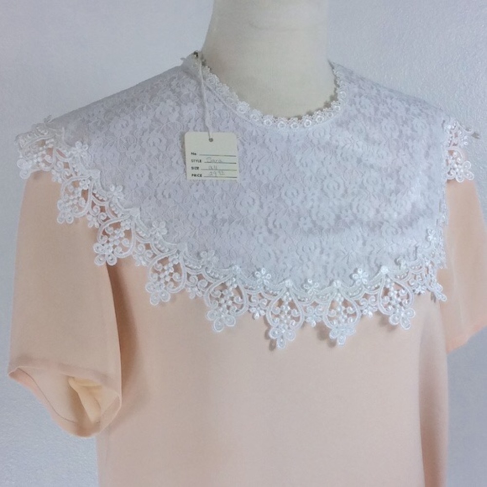 Vintage Handmade Cottagecore Detachable Collar